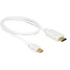 Image de Delock - Câble adaptateur - Mini DisplayPort mâle pour HDMI mâle - 50 cm - triple paire torsadée blindée - blanc - passif