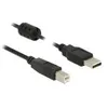 Image de Delock - Câble USB - USB (M) pour USB type B (M) - USB 2.0 - 5 m - noir