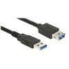 Image de Delock Extension cable USB 3.0 - Rallonge de câble USB - USB type A (M) pour USB type A (F) - USB 3.0 - 3 m - noir