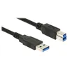 Image de Delock - Câble USB - USB type A (M) pour USB Type B (M) - USB 3.0 - 5 m - noir