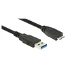 Image de Delock - Câble USB - USB type A (M) pour Micro-USB Type B (M) - USB 3.0 - 1.5 m - noir