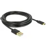 Image de Delock - Câble USB - USB-C (M) pour USB (M) - USB 2.0 - 3 A - 3 m - noir