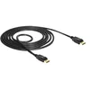 Image de Delock - Câble DisplayPort - DisplayPort (M) pour DisplayPort (M) - DisplayPort 1.2a - 1.5 m - support 4K - noir