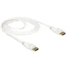 Image de Delock - Câble DisplayPort - DisplayPort (M) pour DisplayPort (M) - DisplayPort 1.2a - 1.5 m - support 4K - blanc