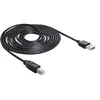 Image de Delock Easy - Câble USB - USB (M) reversible pour USB type B (M) - USB 2.0 - 5 m - noir