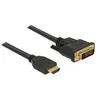 Image de Delock - Câble adaptateur - DVI-D mâle pour HDMI mâle - 5 m - triple blindage - noir - vis moletées