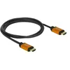 Image de Delock - Câble HDMI - HDMI mâle pour HDMI mâle - 1.5 m - triple blindage - noir, or - support 8K