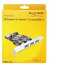 Image de DeLock PCI Express Card > 3 x external + 1 x internal USB 3.0 - adaptateur USB - 4 ports
