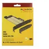 Image de Delock - Contrôleur de stockage - M.2 - M.2 Card / SATA 6Gb/s - profil bas - PCIe x4