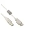 Image de InLine - Câble USB - USB (M) pour USB type B (M) - 2 m - transparent