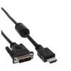 Image de InLine - Câble adaptateur - liaison simple - HDMI mâle pour DVI-D mâle - 1.8 m - blindé - noir
