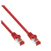 Image de InLine - Cordon de raccordement - RJ-45 (M) pour RJ-45 (M) - 25 cm - Paire torsadée blindée (SSTP) - CAT 6 - moulé - rouge