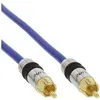 Image de Câble Cinch AUDIO, InLine, PREMIUM, prise doré, 1x Cinch mâle/mâle, 20m