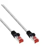 Image de InLine - Cordon de raccordement - RJ-45 (M) pour RJ-45 (M) - 30 cm - Paire torsadée blindée (SSTP) - CAT 6 - moulé - transparent