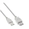 Image de InLine - Rallonge de câble USB - USB (M) pour USB (F) - USB 2.0 - 1.8 m - beige