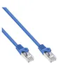 Image de InLine - Cordon de raccordement - RJ-45 (M) pour RJ-45 (M) - 1.5 m - paire torsadée écrantée (F/UTP) - CAT 5e - moulé - bleu
