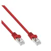 Image de InLine - Cordon de raccordement - RJ-45 (M) pour RJ-45 (M) - 30 cm - paire torsadée écrantée (F/UTP) - CAT 5e - moulé - rouge