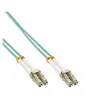 Image de InLine - Cordon de raccordement - LC multi-mode (M) pour LC multi-mode (M) - 15 m - 15 m - fibre optique - 50 / 125 microns - OM3 - sans halogène - turquoise