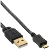 Image de InLine - Câble USB - Micro-USB de type B (P) pour USB (P) - USB 2.0 - 1 m - plat - noir