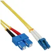 Image de InLine - Cordon de raccordement - mode unique LC (M) pour mode unique SC (M) - 7.5 m - fibre optique - duplex - 9 / 125 micromètres - OS2 - sans halogène - jaune