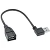 Image de InLine Smart Cable - Rallonge de câble USB - USB (F) 90 ° en angle, réversible pour USB (M) - USB 2.0 - 20 cm - noir