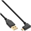 Image de InLine - Câble USB - USB (M) pour Micro-USB de type B (M) incliné - 50 cm - noir