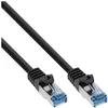 Image de InLine - Cordon de raccordement - RJ-45 (M) pour RJ-45 (M) - 1 m - SFTP, PiMF - CAT 6a - IEEE 802.3af/IEEE 802.3at - sans halogène, moulé, bloqué - noir