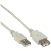 Image de InLine - Rallonge de câble USB - USB (M) pour USB (F) - USB 2.0 - 50 cm - beige/gris