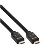 Image de InLine - Câble HDMI avec Ethernet - HDMI mâle pour HDMI mâle - 25 m - triple paire torsadée blindée - noir - moulé support 4K actif