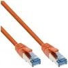 Image de InLine - Cordon de raccordement - RJ-45 (M) pour RJ-45 (M) - 3 m - SFTP, PiMF - CAT 6a - sans halogène, sans crochet - orange