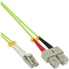 Image de InLine - Cordon de raccordement - LC multi-mode (M) pour SC multi-mode (M) - 2 m - fibre optique - duplex - 50 / 125 microns - OM5 - sans halogène - vert