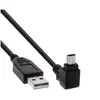 Image de InLine - Câble USB - USB (M) droit pour mini USB type B (M) incliné - USB 2.0 - 30 cm - noir