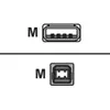 Image de Sharkoon - Câble USB - USB type B (M) pour USB (M) - USB 2.0 - 1 m - noir