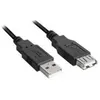 Image de Sharkoon - Rallonge de câble USB - USB (M) pour USB (F) - USB 2.0 - 1 m - noir