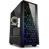 Image de Sharkoon Boitier PC Moyen Tour ATX Sharkoon Lit 100 RGB avec panneaux vitrés - Noir