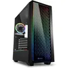 Image de Sharkoon Boitier PC Moyen Tour ATX Sharkoon Lit 200 RGB avec panneaux vitrés - Noir