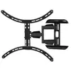 Image de Hama FULLMOTION TV Wall Bracket, 1 star, XL - Kit de montage (fixation murale, 2 couvercles pour plaque murale, 4 passe-câbles) - pour TV - acier - noir - Taille d'écran : 37"-65"