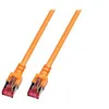 Image de EFB-Elektronik - Cordon de raccordement - RJ-45 (M) pour RJ-45 (M) - 0.25 m - SFTP - CAT 6 - démarré, sans halogène - orange