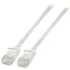 Image de EFB-Elektronik - Cordon de raccordement - RJ-45 (M) pour RJ-45 (M) - 50 cm - UTP - CAT 6a - moulé, plat - blanc