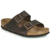Image de Sandales Birkenstock Arizona Cuir Soft Footbed M Bk452761 Marron - 40