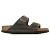 Image de Mules Birkenstock Arizona Sfb Cuir W Marron - 39