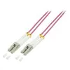 Image de LogiLink - Cordon de raccordement - LC multi-mode (M) pour LC multi-mode (M) - 20 m - fibre optique - duplex - 50 / 125 microns - OM4 - sans halogène - violet
