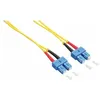 Image de LogiLink - Cordon de raccordement - mode unique SC (M) pour mode unique SC (M) - 5 m - fibre optique - duplex - 9 / 125 micromètres - OS2 - sans halogène - jaune