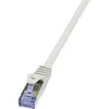 Image de LogiLink CQ3092S RJ45 Câble réseau câble patch CAT 6a S/FTP 10.00 m gris ignifuge avec cliquet dencastrement