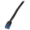 Image de LogiLink - Cordon de raccordement - RJ-45 (M) pour RJ-45 (M) - 15 m - UTP - CAT 5e - moulé - noir