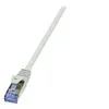Image de LogiLink PrimeLine - Cordon de raccordement - RJ-45 (M) pour RJ-45 (M) - 1.5 m - SFTP, PiMF - CAT 7 - sans halogène, moulé, sans crochet - gris