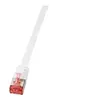 Image de LogiLink SlimLine - Cordon de raccordement - RJ-45 (M) pour RJ-45 (M) - 50 cm - U/FTP PiMF - CAT 6 - moulé sans crochet plat - blanc