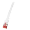 Image de LogiLink SlimLine - Cordon de raccordement - RJ-45 (M) pour RJ-45 (M) - 15 m - U/FTP PiMF - CAT 6 - moulé sans crochet plat - blanc