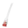 Image de LogiLink SlimLine - Cordon de raccordement - RJ-45 (M) pour RJ-45 (M) - 20 m - U/FTP PiMF - CAT 6 - moulé sans crochet plat - blanc