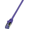 Image de LogiLink PrimeLine - Cordon de raccordement - RJ-45 (M) pour RJ-45 (M) - 1 m - SFTP PiMF - CAT 6a - sans halogène moulé sans crochet - violet